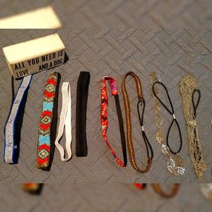 4/$20🧁Lot of 8 Elastic Headbands